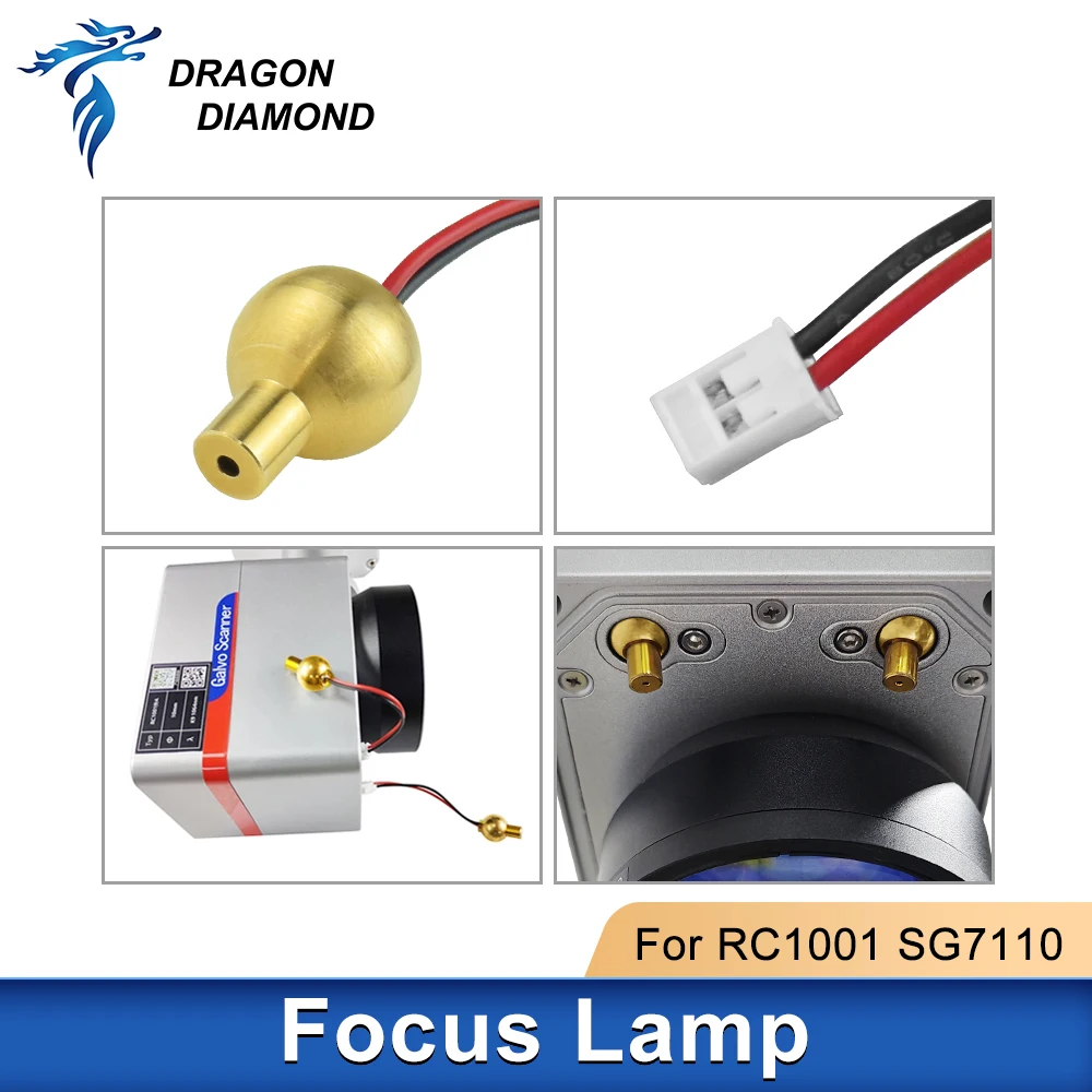 Dragon Diamond SINO-GALVO Focus Lamp For RC1001 SG7110 1064nm/10600nm/355nm 10mm Laser Galvanometer Galvo Scanner Galvo Head
