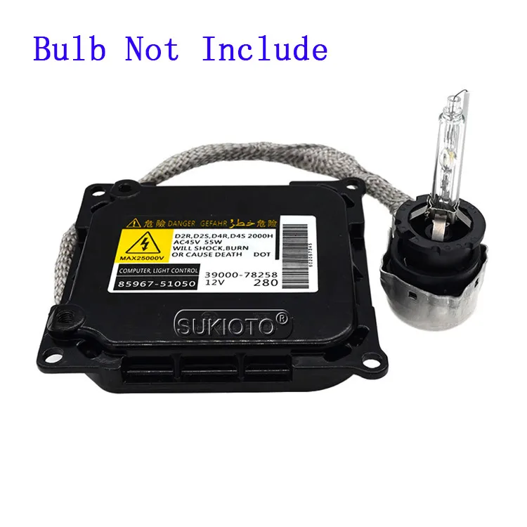  SUKIOTO 55W Xenon D4S HID Headlight Kit D2R D2C D2S KIT 6000K 4300K 8000K 85967-51050 For Toyota