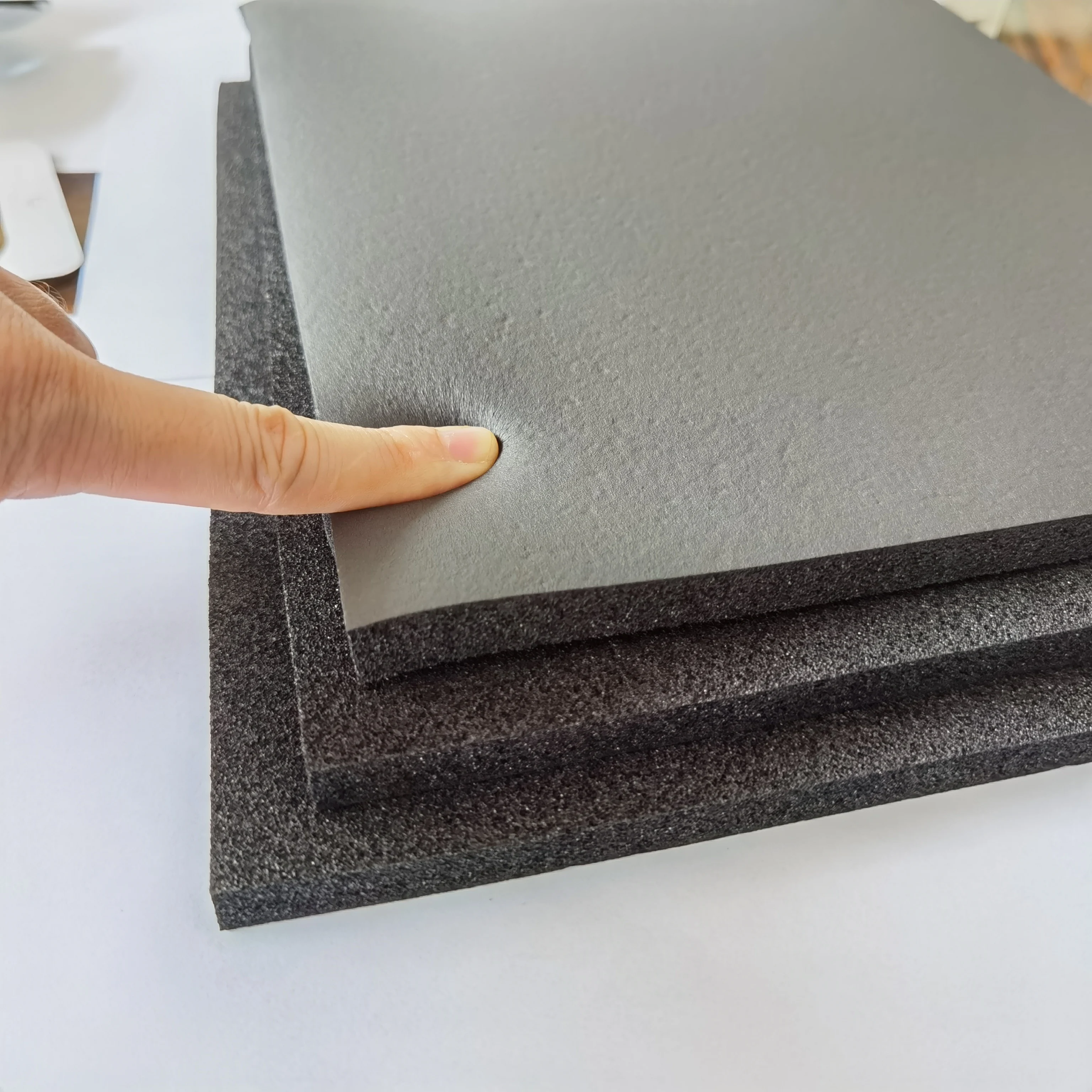EPDM CR NR rubber foam sheet good buffer performance weather resistance forming