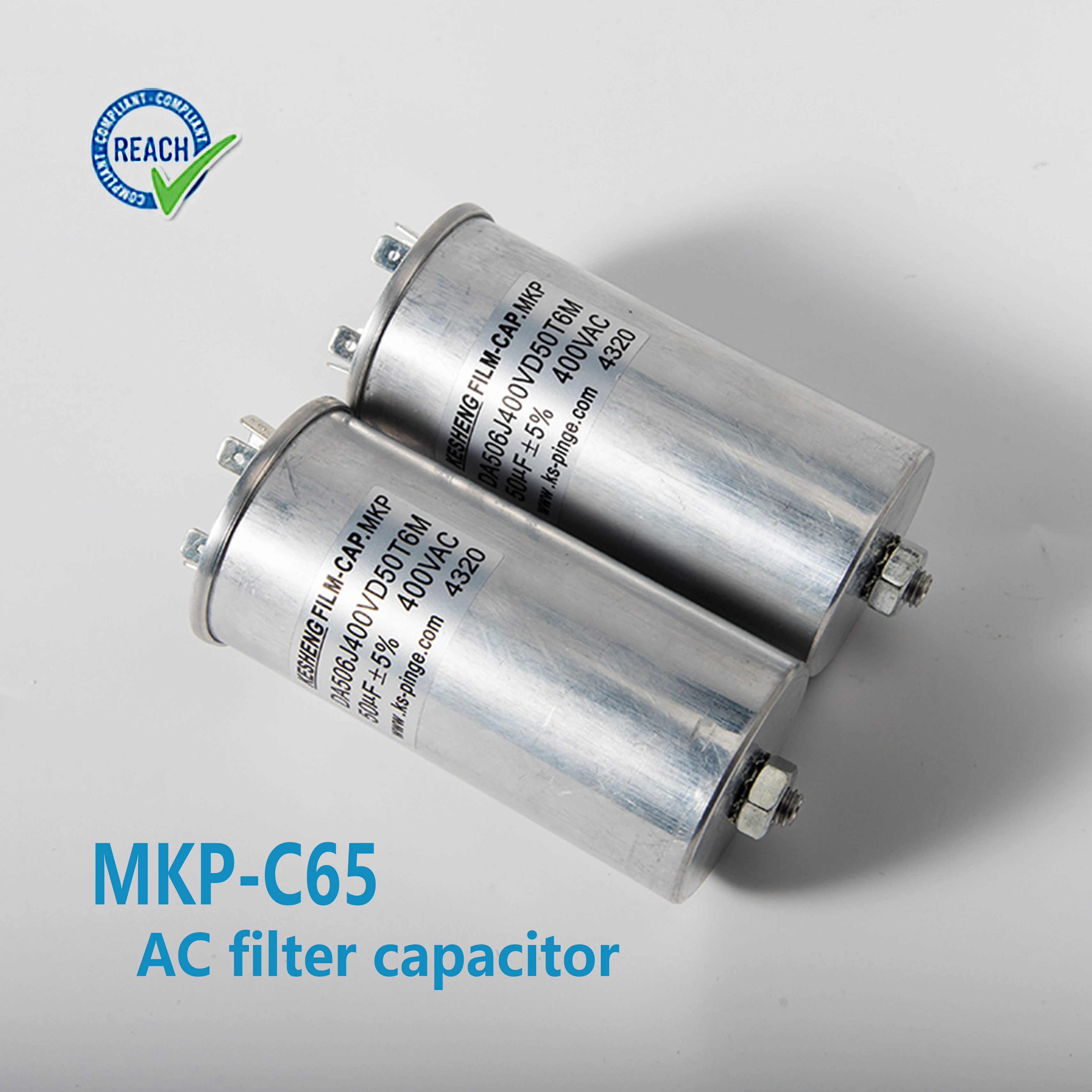 Industrial MKP-C65 single phase diverse inverter power factor correction film capacitor