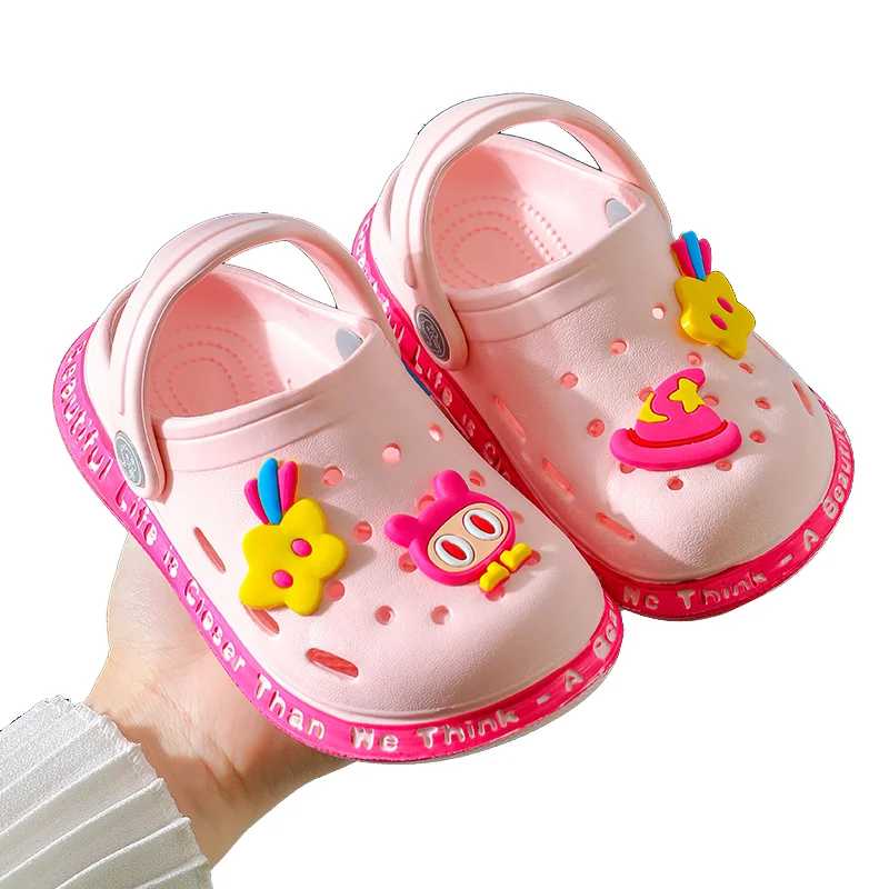 
Baby cross Summer Sandals super soft Lightweight clogs shoe Leisure Space boys girls outside baby beach slippers 