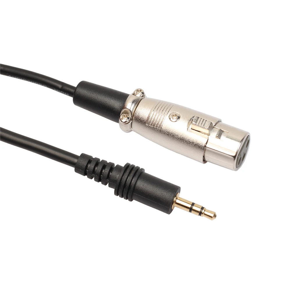 Gold Plated High Quality  length DC 3.50mm Cannon Extension Speaker to audio XLR male cables Jack Stereo Audio Cable Xlr Cable