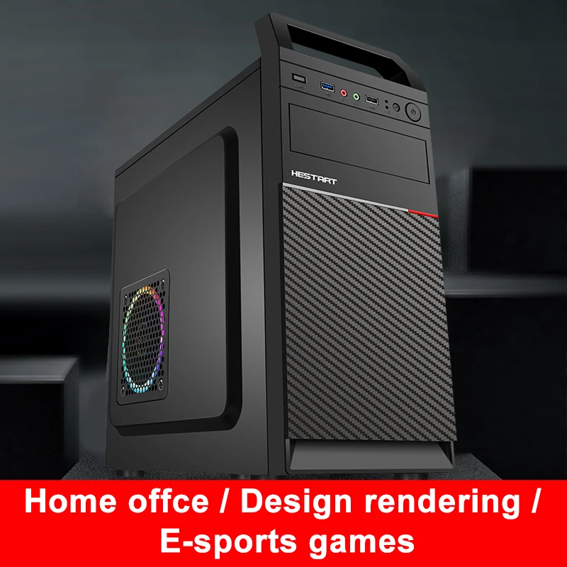 NEW Desktop Computer Host With Chassis Power Supply Motherboard Cpu Hard Disk Memory Bar Brand Host Desk For Pc Computer Gaming