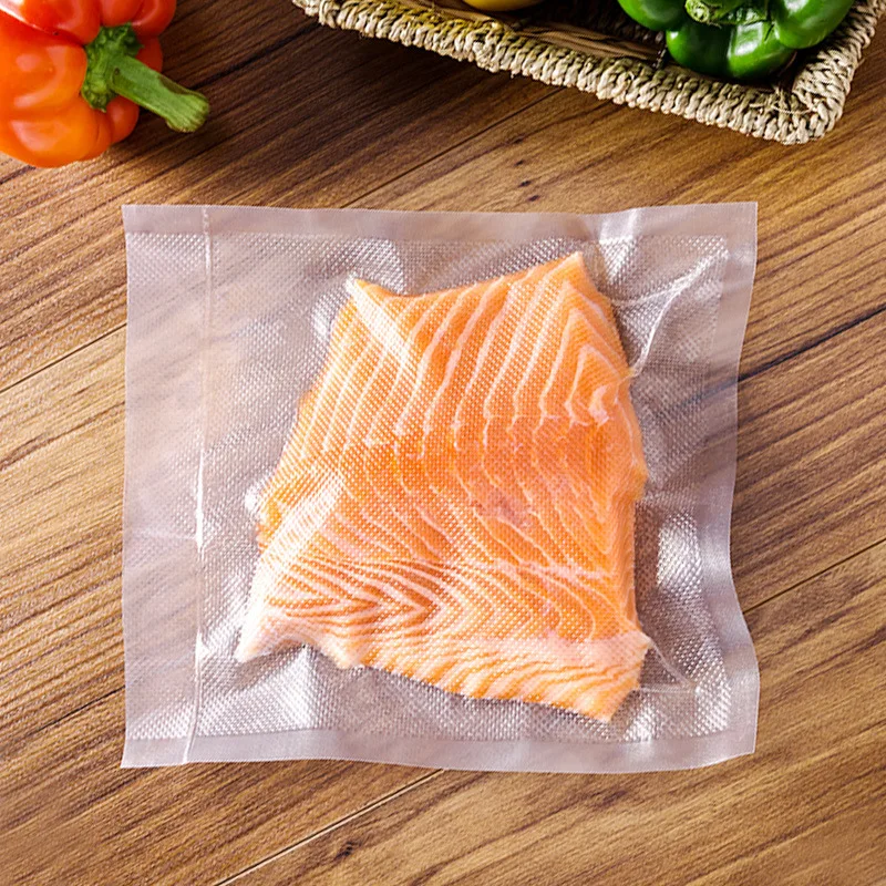 Bpa Free 3 Side Seal 7 Ply Co Extruded Embossed Food Storage Vacuum Sealer Storage Bag Roll
