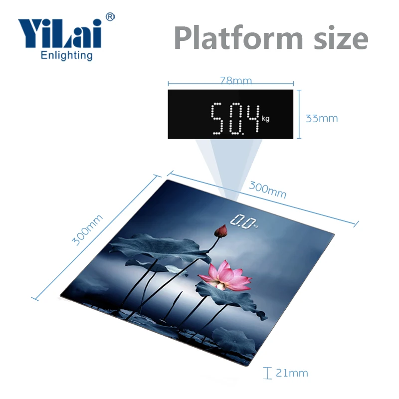 Самые популярные в горошек LED 28 мм высота цифр Оптовая продукция 180 кг/396lb электронные весы цифровой вес тела весы