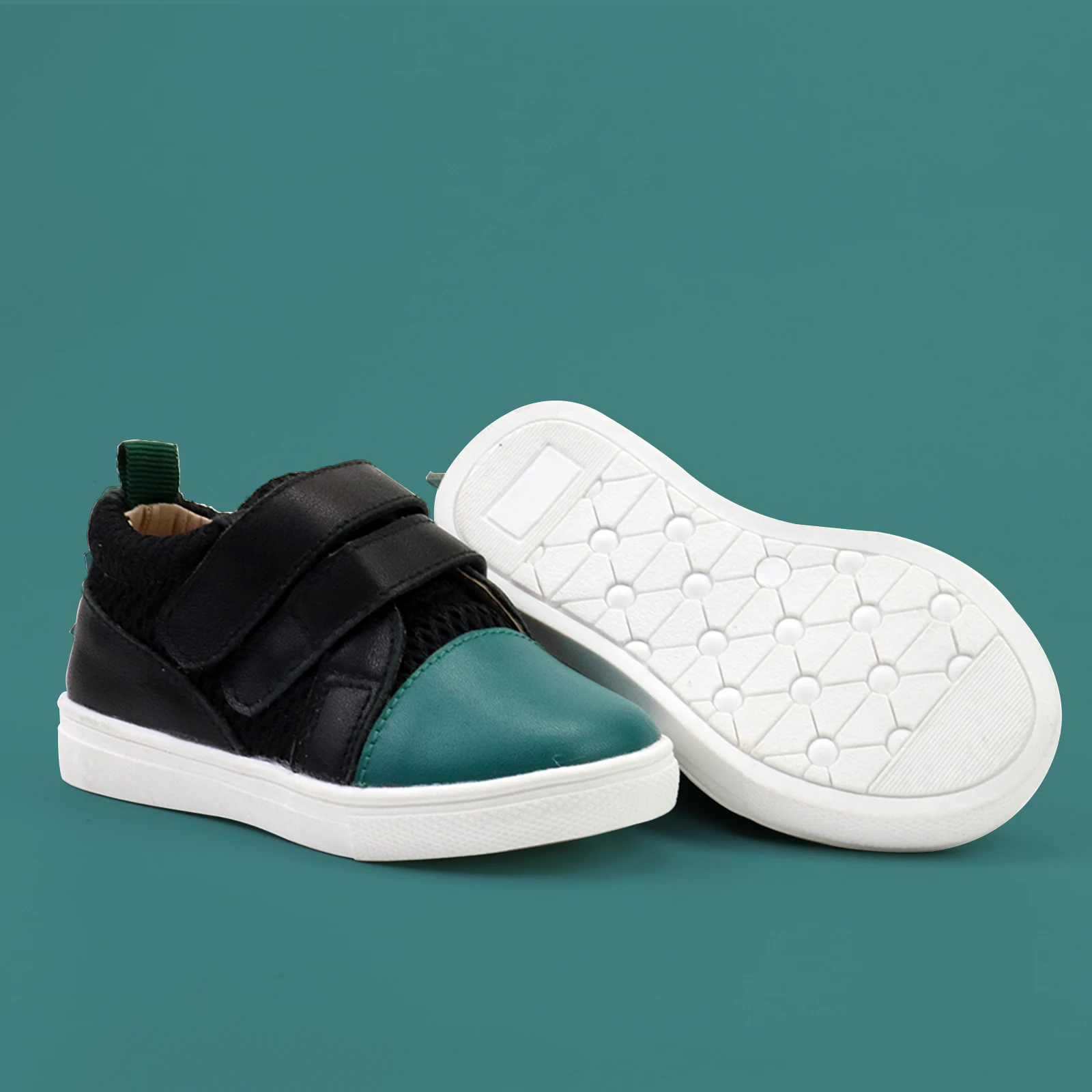 Green Color Dinosaur design Leather Kid Shoes Casual Shoes for 2021