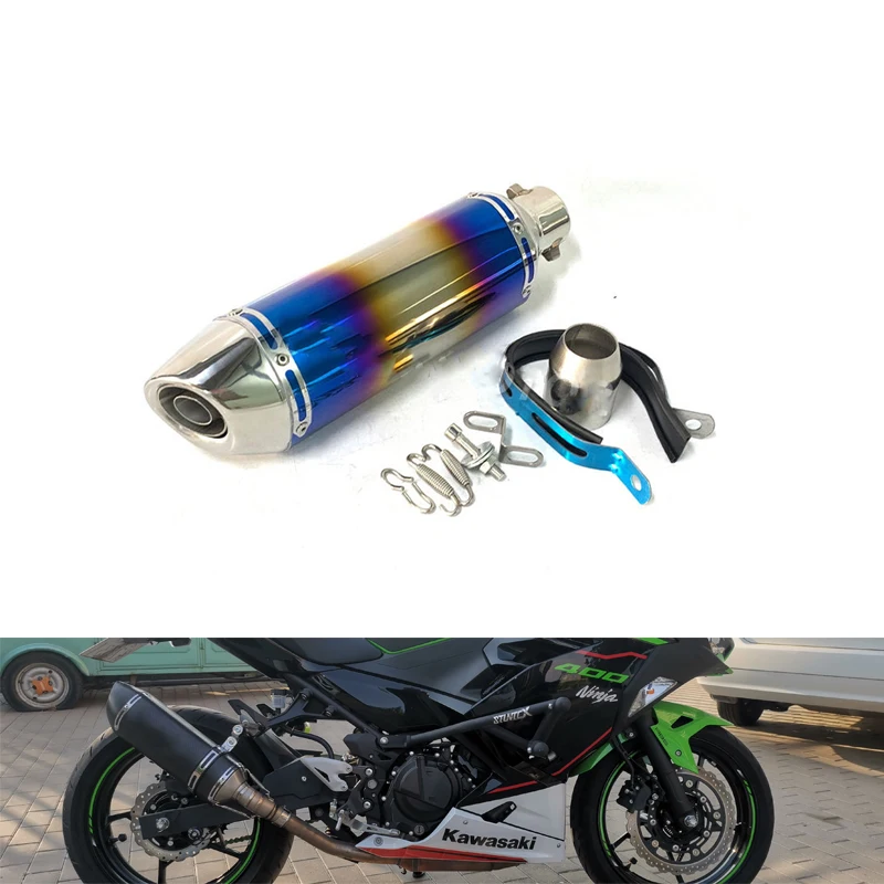 Hot Sell Motor Modified Stainless steel Moto Exhaust Muffler Universal Motorcycle Exhaust Escape For KTM Duke200 390 RC390