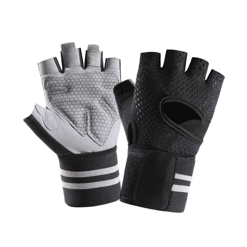Jetshark Breathable Anti-slip Safety Protective Sports Exercise Mountain Bike Cycling Gym Fitness Bicycle Gloves