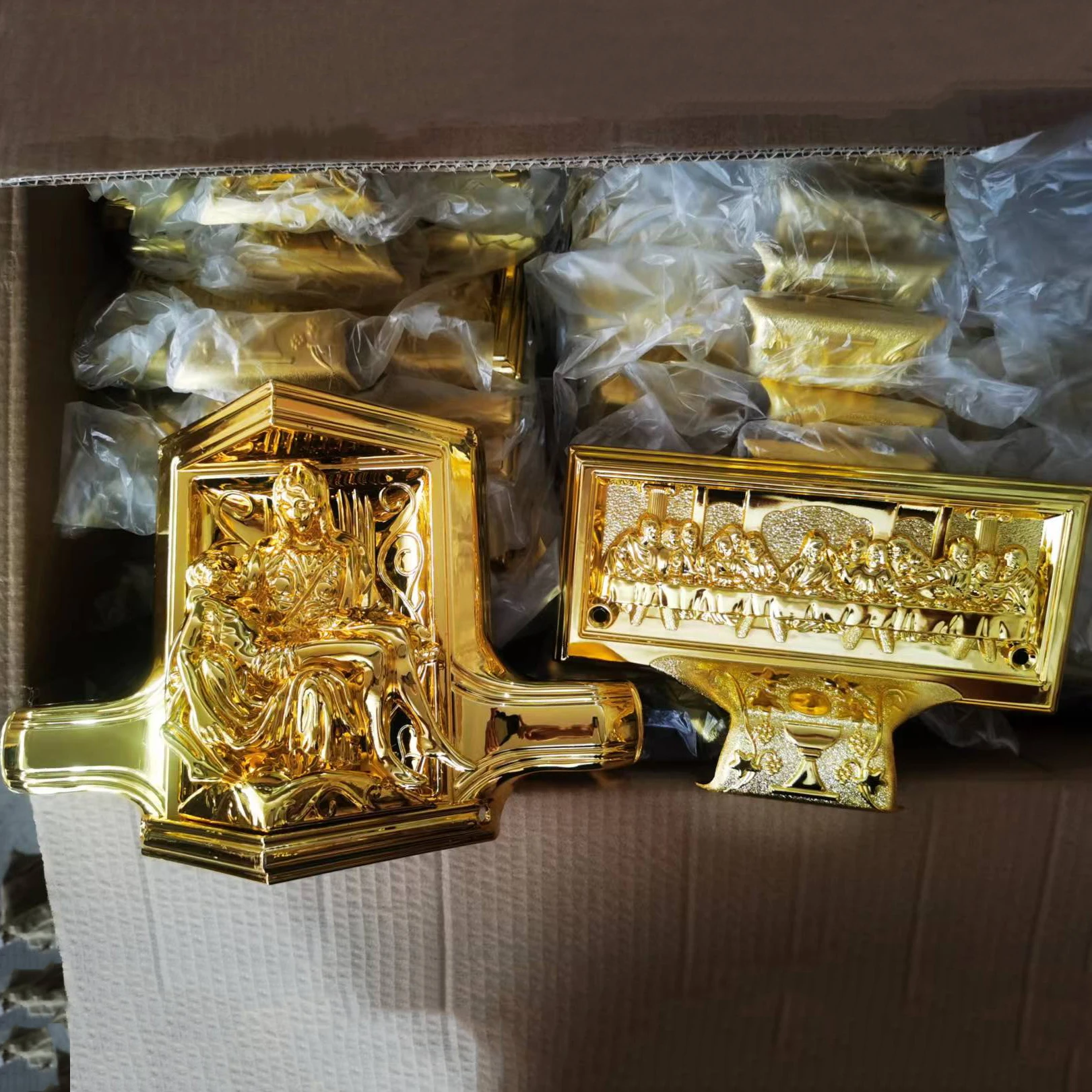 2# Export of funeral coffins and caskets coffin swing handle bars corner set fitting interior products