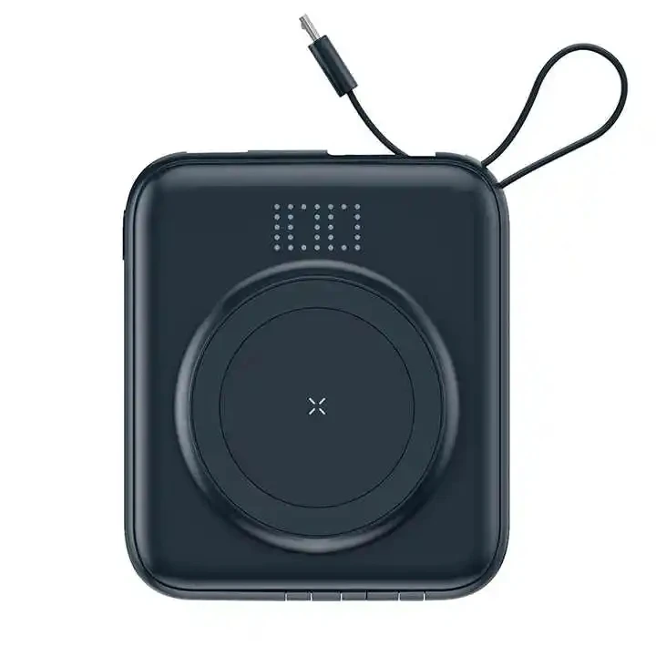 Portable Magnetic Battery Pack Travel Power Station 30000mah Wireless Charger Magnetic Power Bank with Cable Solar Power Bank