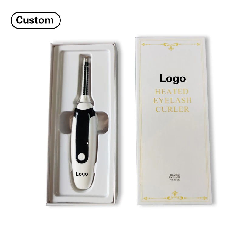 Wholesale Rechargeable Portable Mini Electric Eyelashes Curler Heated Lash Lift 3D Black Eyelash Curler