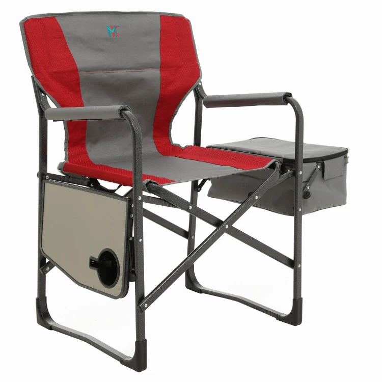 Overside Padded Outdoor Round Lounge Round Folding Adult Large Folding Foldable Camping Director Chair