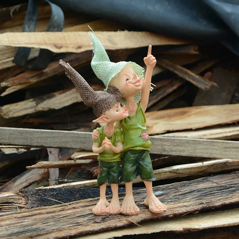 Z09217A  New Eidolon Figure Home Decoration Fairy Garden Ornament Accessories Resin Elves Sculpture