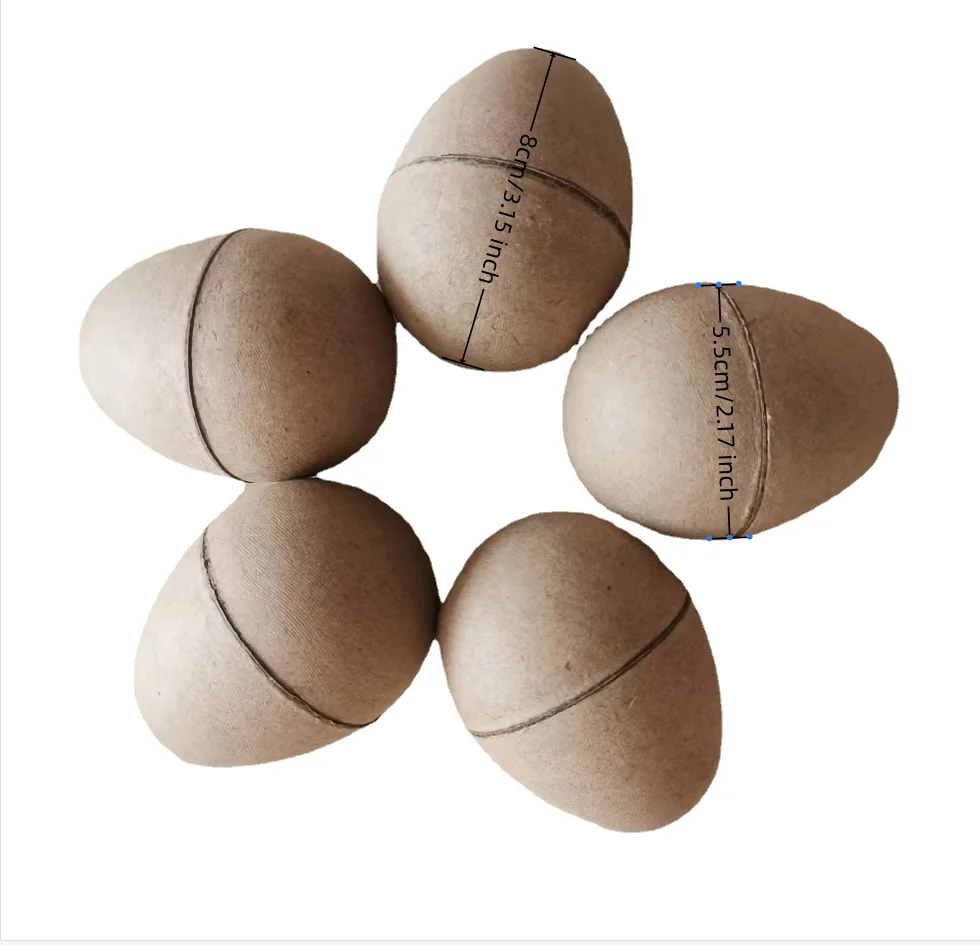 Custom Easter Egg Box Disposable Environmental Pulp Egg Cartons Container for Easter DIY Color for Easter Decoration