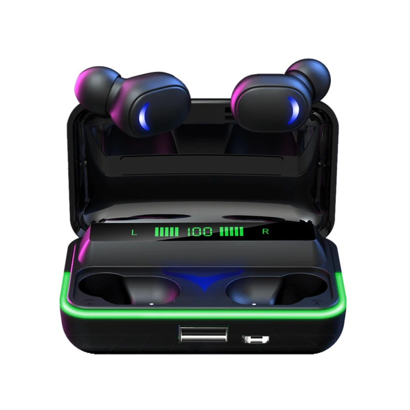 E10 Tws  Wireless Sports Mini Headphones Power Bank Charging Box Waterproof Gaming Music Headset True  Touch Earbuds Earphones
