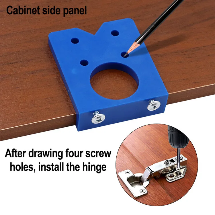 35mm DIY Locator Accurate Woodworking Mounting Hinge Drilling Jig Guide Door Hole Opener Concealed Cabinet Accessories Tool