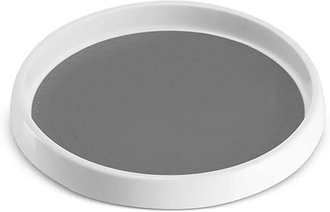 Non-skid Pantry Cabinet Spice Rack Plastic Lazy Susan Storage Holders&Racks