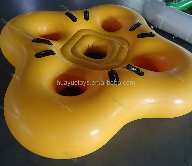 High quality four seats  inflatable boat water park tube inflatable water swimming ring