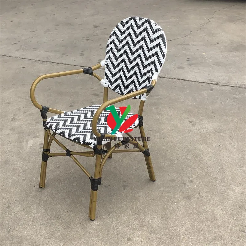 French Bistro Bamboo Look Outdoor Chairs for Restaurant and Cafe