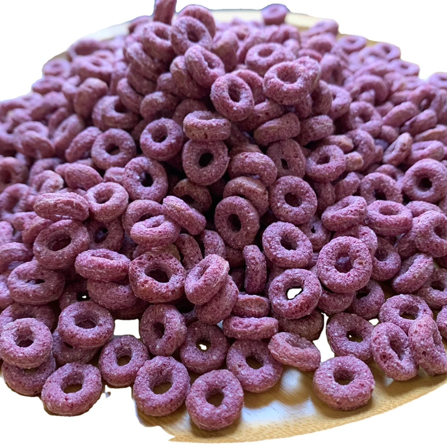 Сырье для хлопьев, кукурузные хлопья, фиолетовый круг для сладкого картофеля для завтрака, злаков, мгновенной еды, муесли, овсяной муки