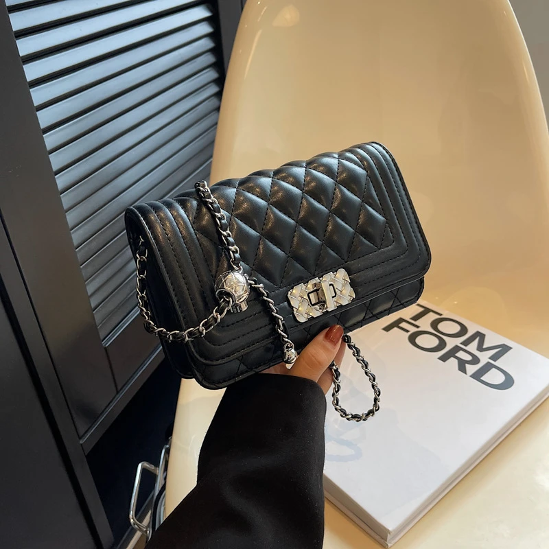 Sac Pour Femm Luxury Brand Designer Handbags Women Pu Leather Classic Small Chain Quilt Purse Satchel Crossbody Shoulder Bags