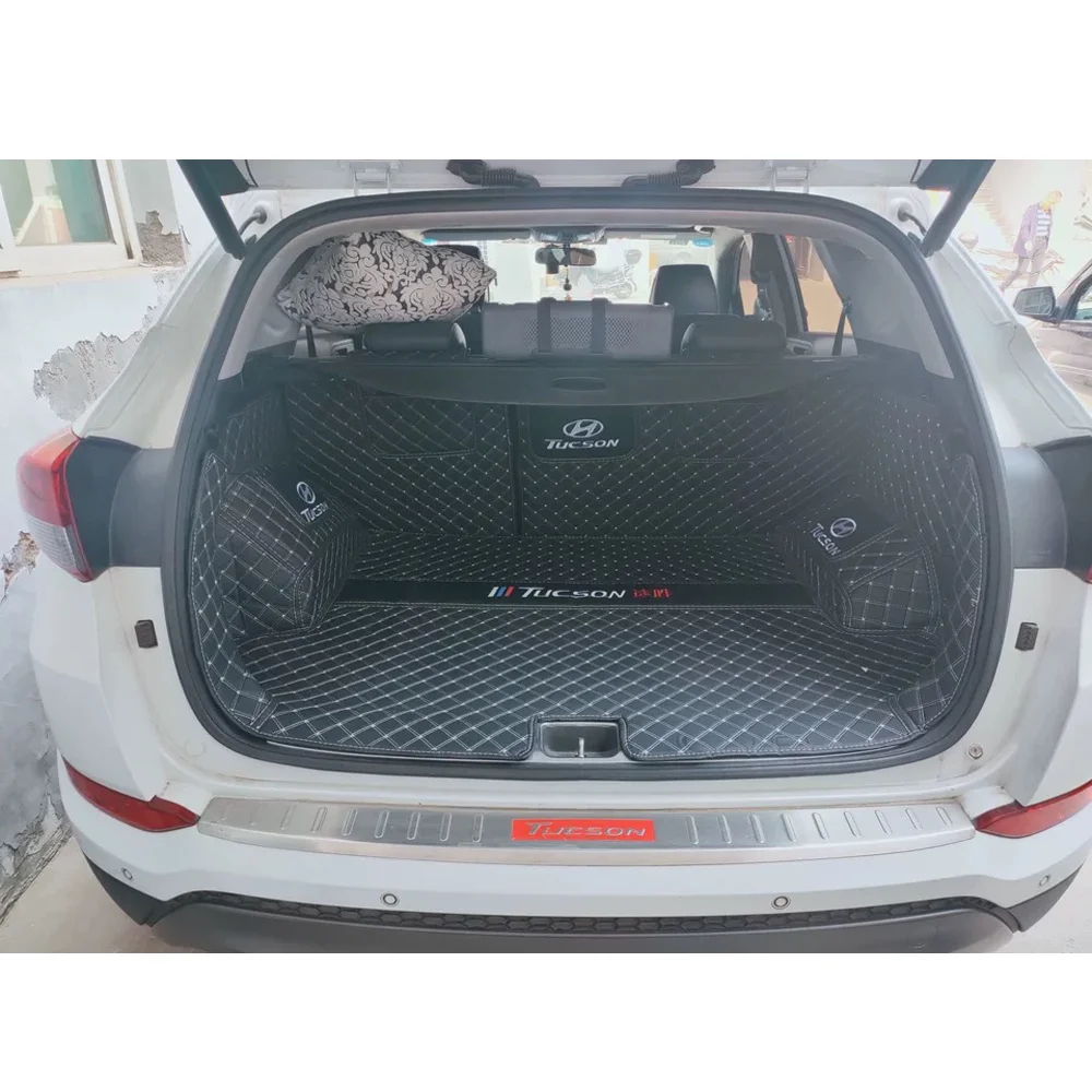 Factory Wholesale Luxury Custom Leather Trunk Mat For Hyundai Tucson Car Trunk Floor Carpet