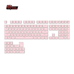 Overseas warehouse Royal Kludge mechanical keyboard keycaps oem dye custom keycaps thicken pbt blank doubleshot pudding keycaps