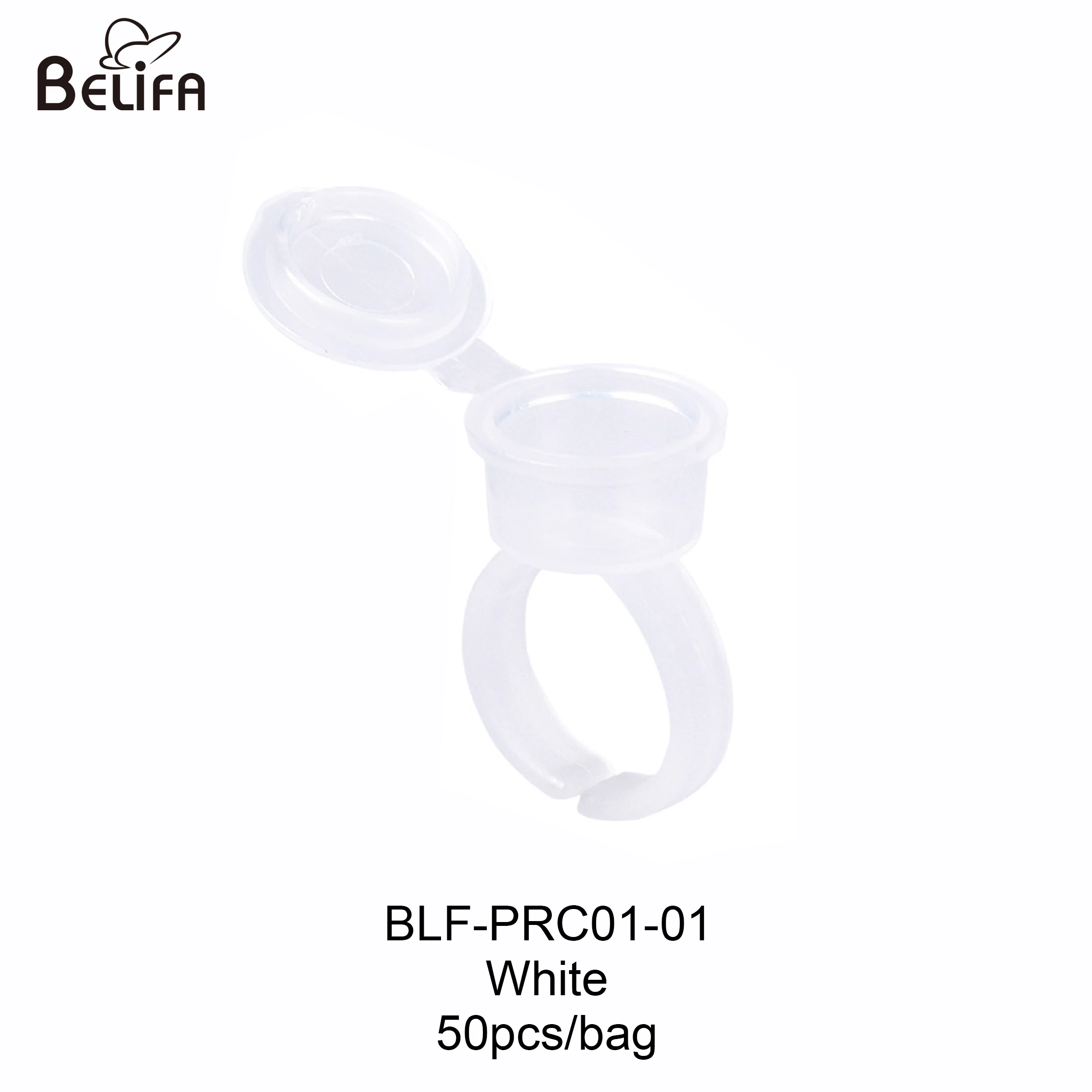 50 шт./пакет смываемая Татуировка чернила кольцо чашки с крышкой крышка Пластиковый косметический пигмент для мануального татуажа клей