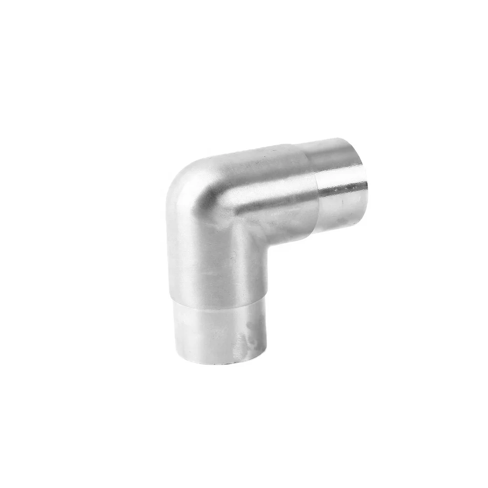 Hot Sale Stainless Steel 304 316 90 Degree Elbow Handrail Fittings Railing Accessory For Balustrade Staircase Balcony