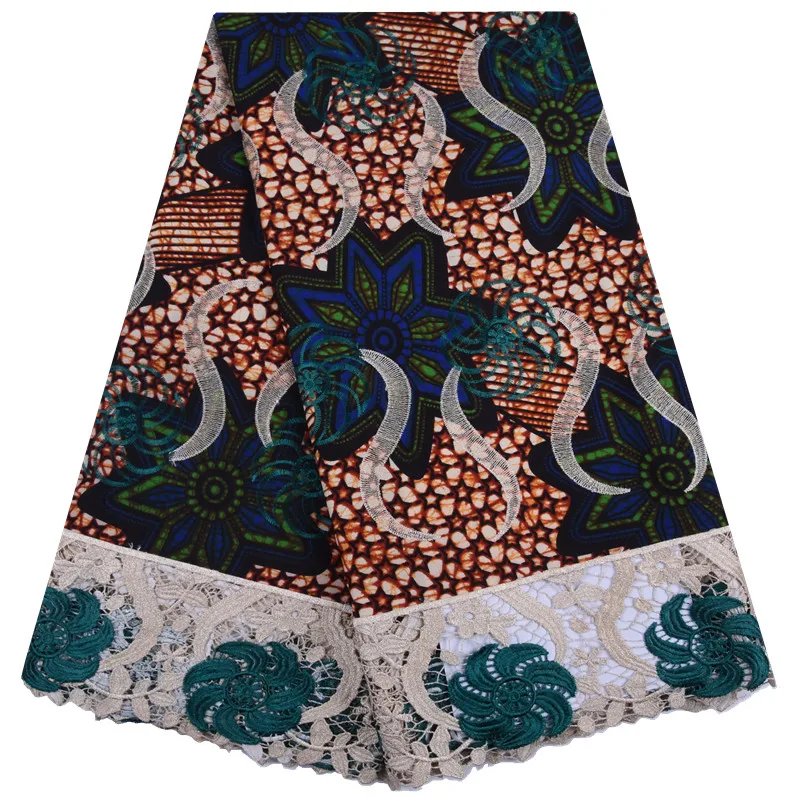 1295 Ankara African Wax Print Fabric Embroidery Wax Lace Free Shipping