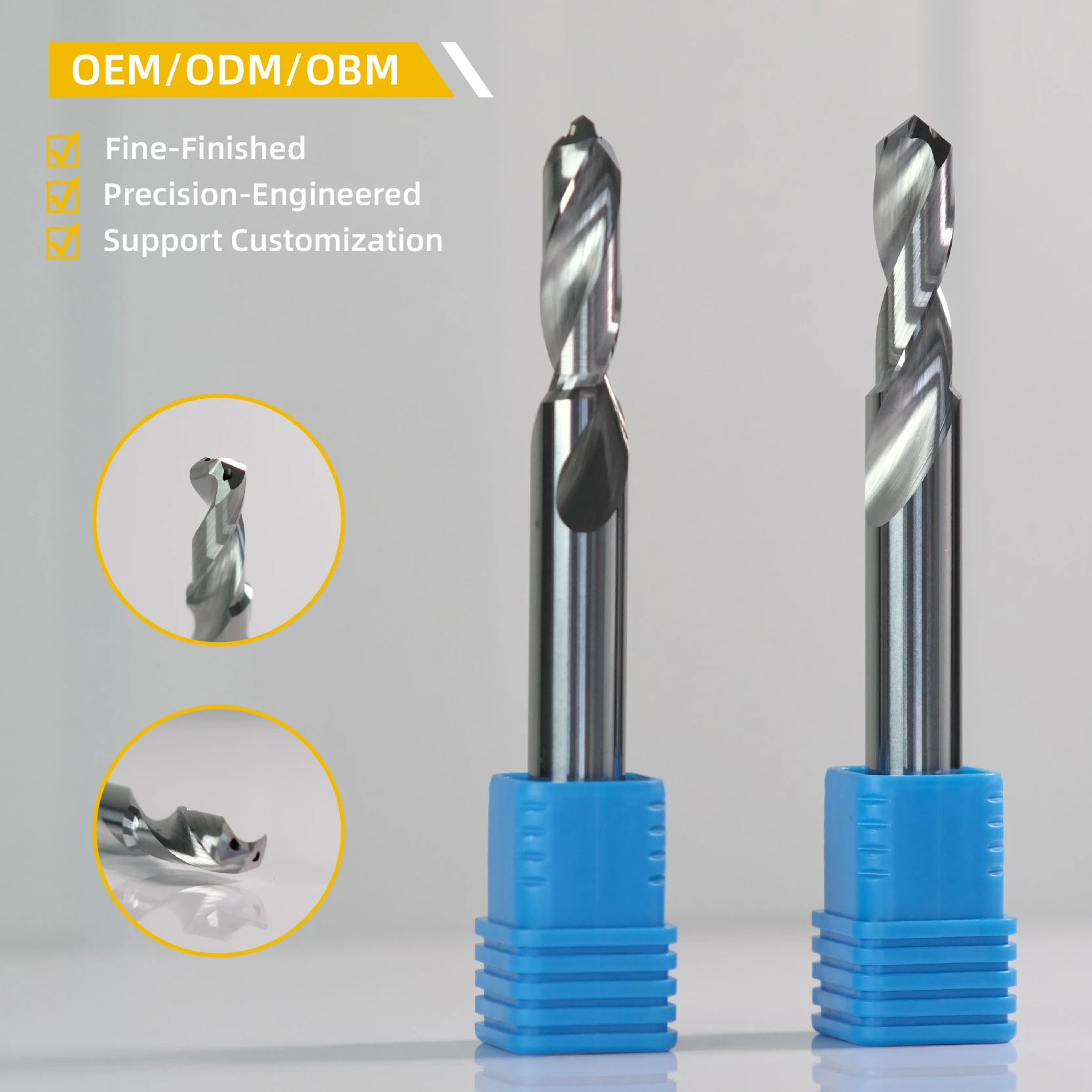 Твердосплавные сверла Cnc с отверстиями для охлаждающей жидкости