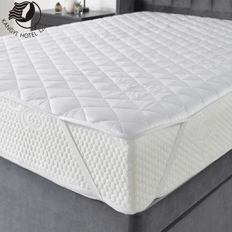 Sell On Line Soft Microfiber Fabric Mattress Pad Hotel With Zipper