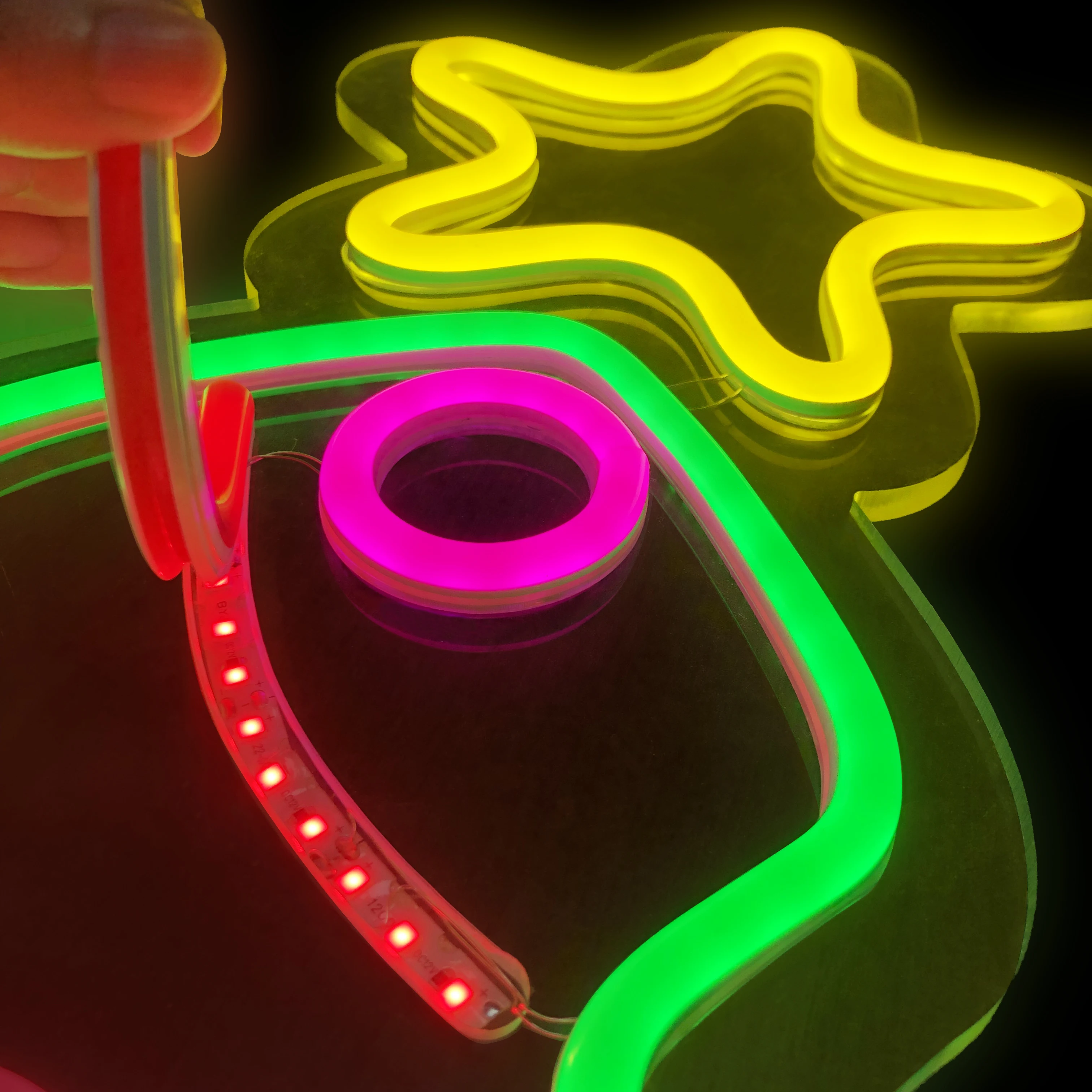 Separate neon tube silicone neon 4mm/6mm/8mn/12mm neon flex for  make custom neon sign