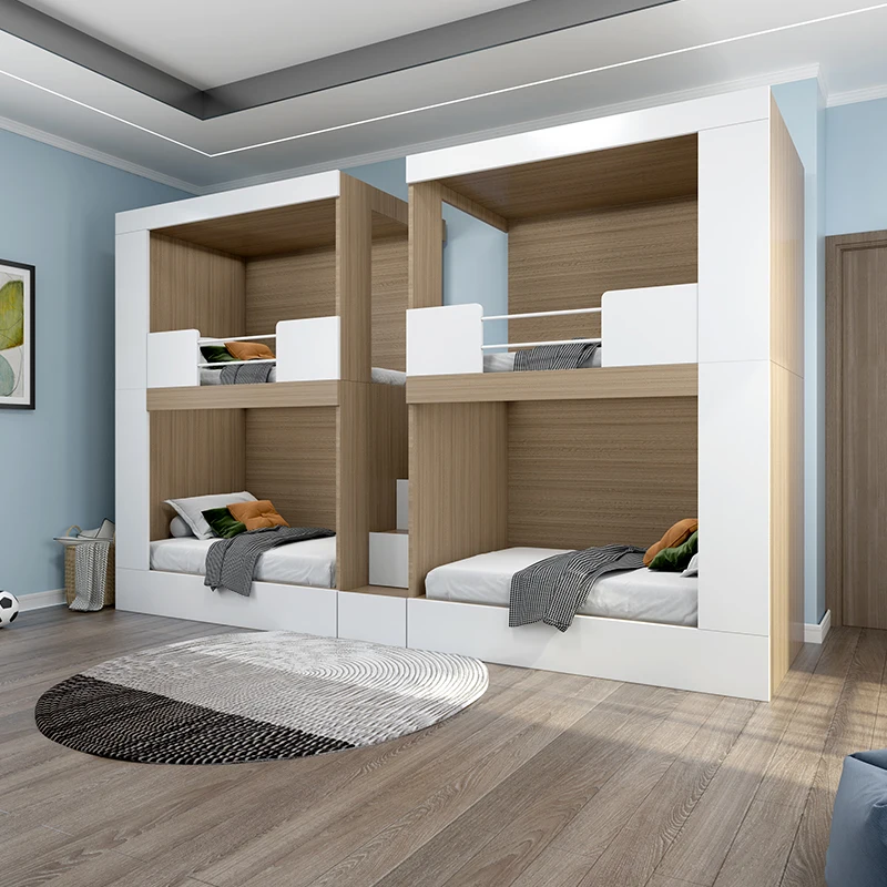 New hotel and hostel 2 layer levels and 2 tiers sleeping pod triple bunk bed capsule bed for hostels bedroom