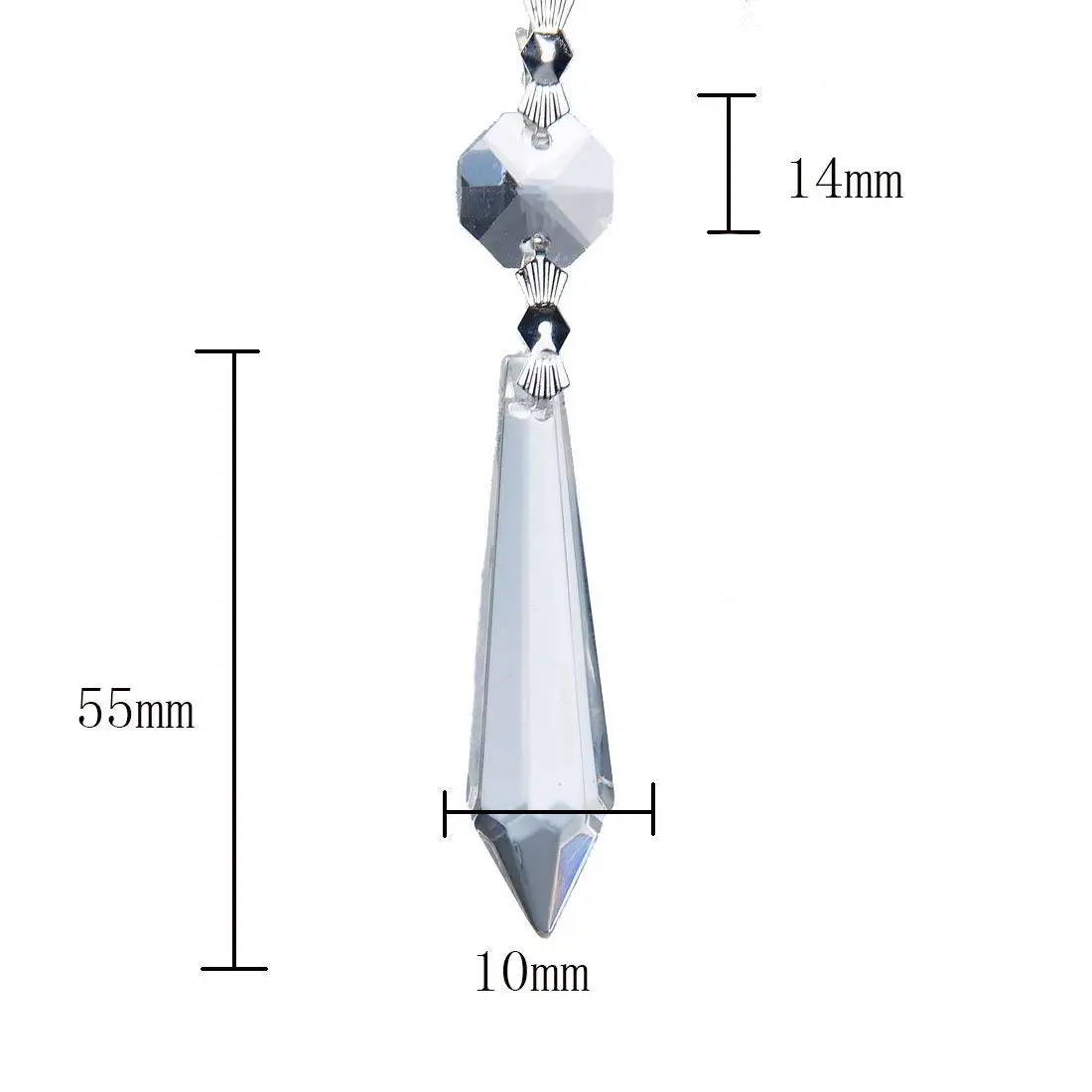 Clear Chandelier Icicle Crystal Prisms Crystals Chandeliers for Windows Wedding Lamp Decoration