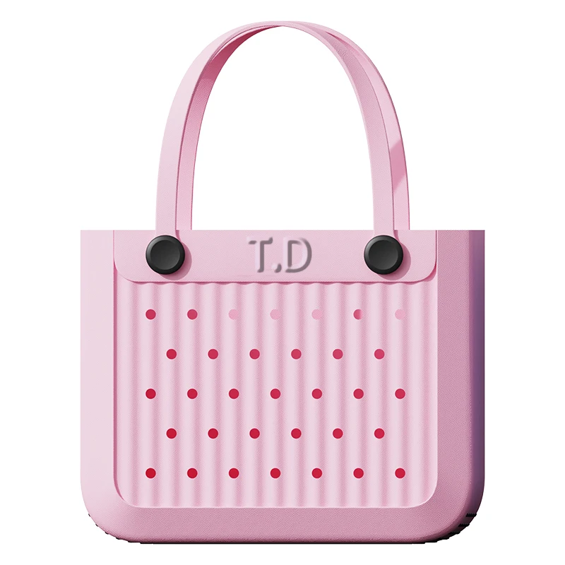 Stylish Custom EVA Tote Handbag Washable Travel and Picnic Bag with Durable Shoulder Strap Moulding Cutting Processing Service