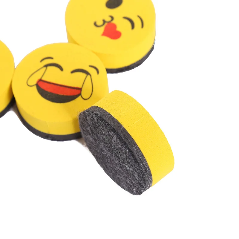 Creative smiling face eraser cartoon magnetic white cute sponge spot
