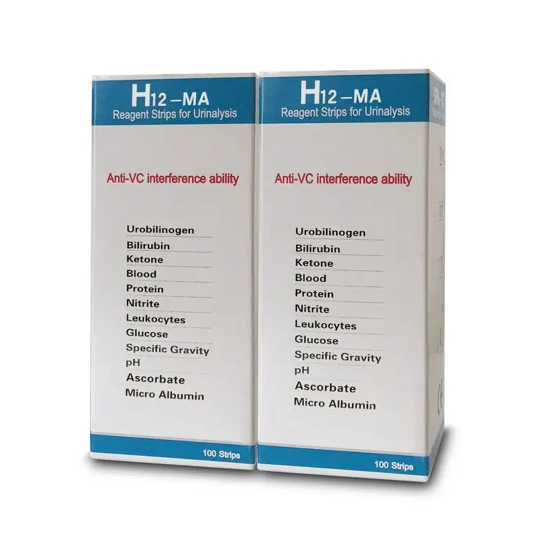 clinical  diagnostic urine dipsticks  URS-12 MA  reagent testing strips for urinalysis