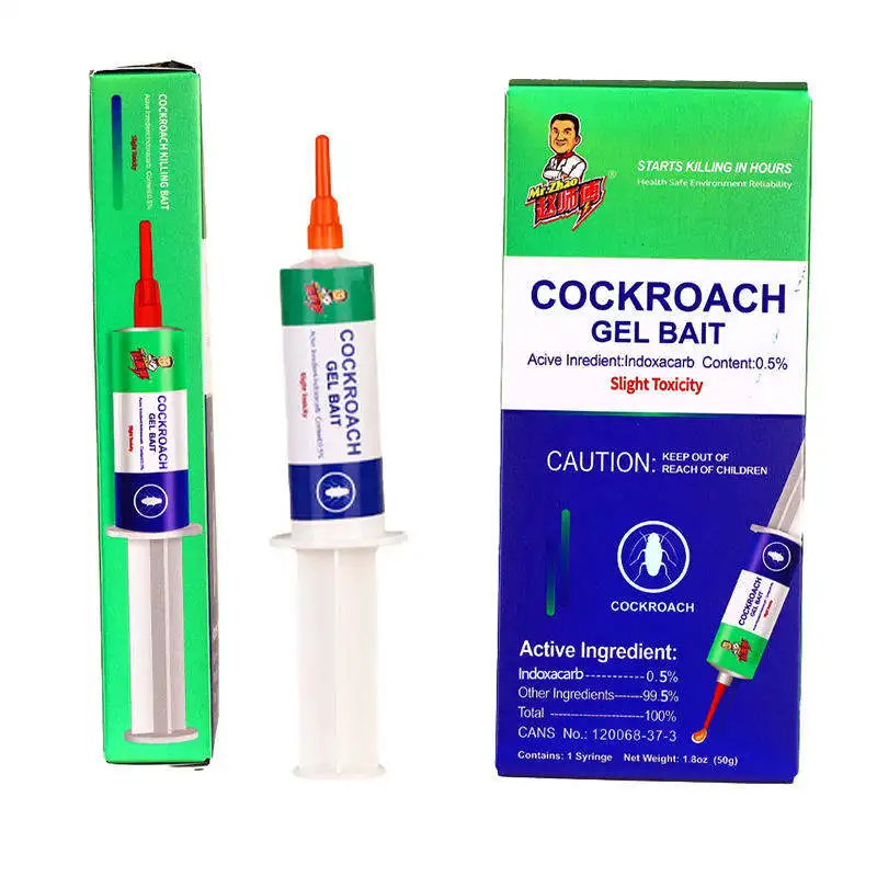 Mr.Zhao Professional Manufacturer Sale Kill Cockroach Gel Bait 50g OEM ODM Pest Control Insecticide 0.5% Indoxacarb