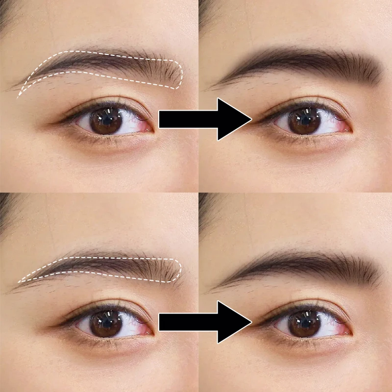 Factory Eyebrow Stencil Eye Brow Shaping Guide Private Label 3D Eyebrow Women Makeup Eyebrow Stencil Styling