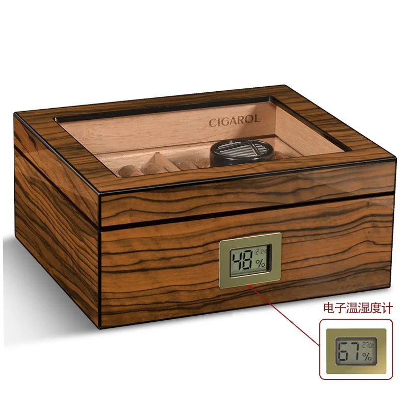 Boutique Poplar Antique Old Wooden Box Cigar Tobacco Cigarette Storage Box Creative square Folding Handicraft