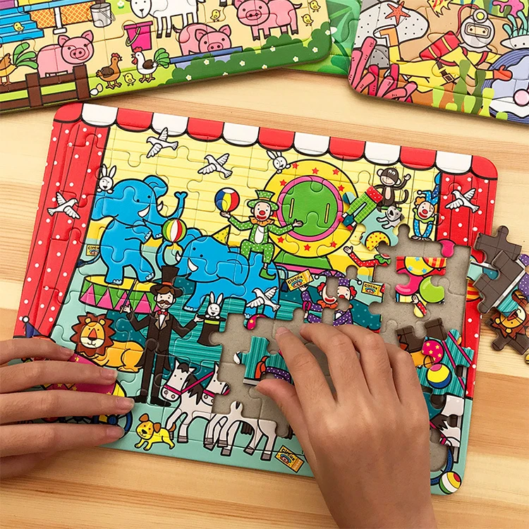 Custom 49 100 250 300 Piece High Quality Spelling Educational Jigsaw Puzzle Toys For Kids