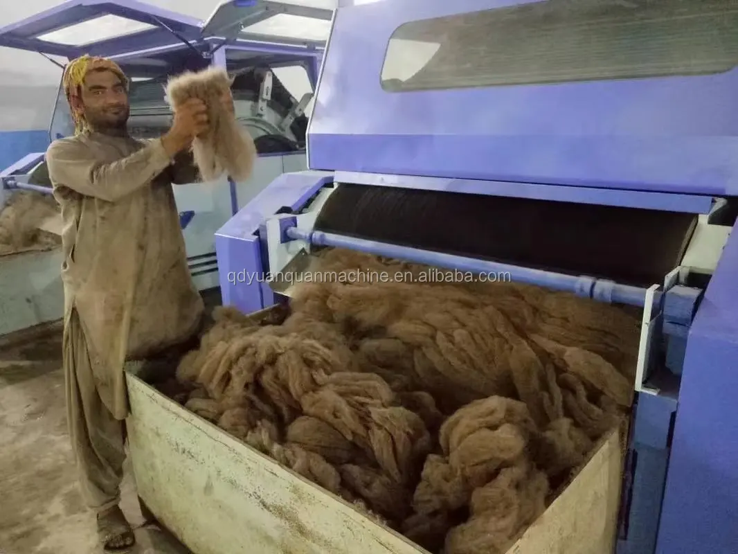 A186 Whole Sale Sheep Wool Yak Camel Carding Processing Machine Equipment