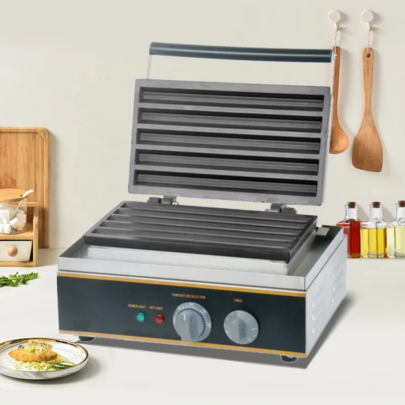 High Quality Professional 5 Sticks Stainless Steel Electric Commercial Electric Churros Waffle Machine