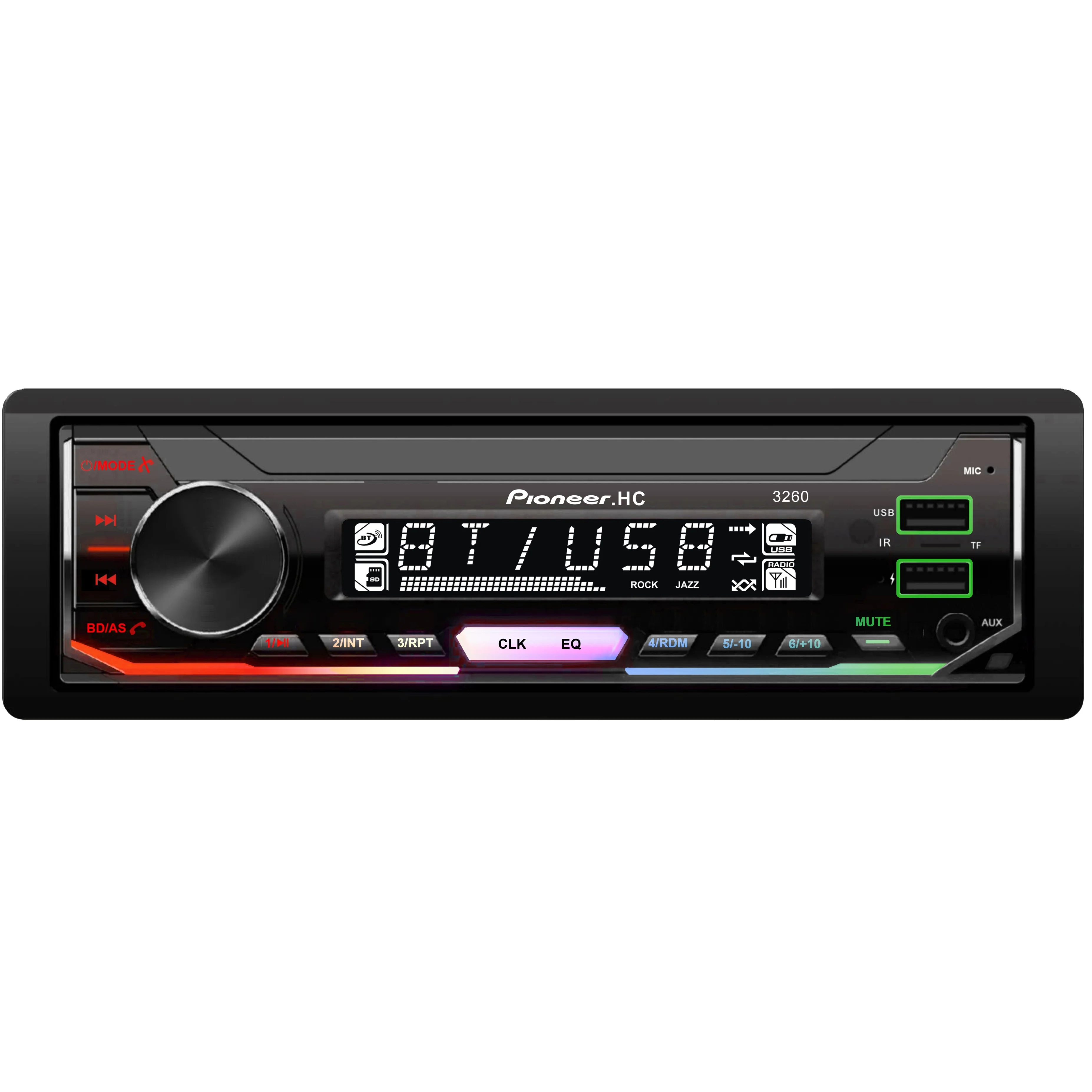 Single Din Car Stereo Car MP3 Multimedia Player USB/SD/AUX Input Car Audio