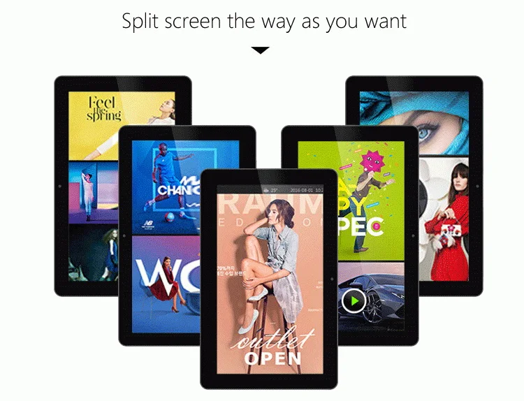 10.1 13.3 15.6 17 19 21.5 inch plastic touch screen android digital signage monitor advertising