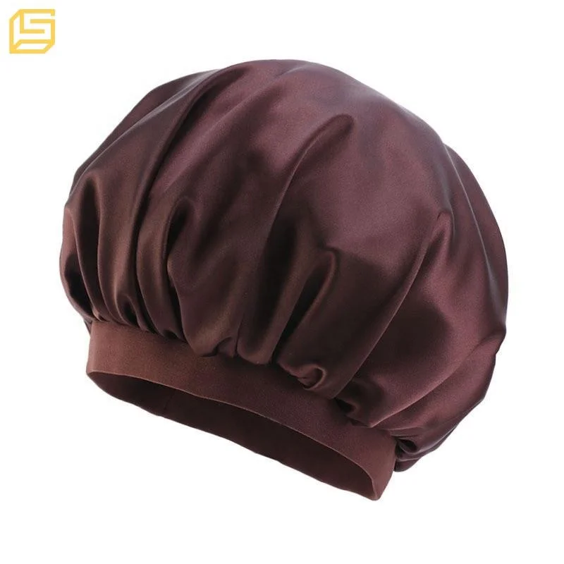 Custom Elastic Narrow Band Silk Satin Hair Bonnets