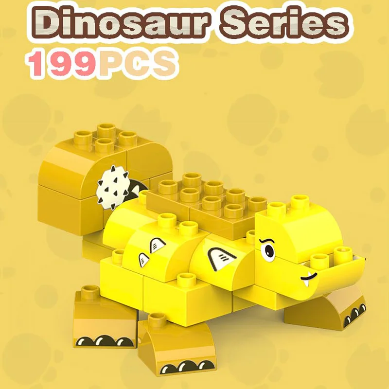 New Items Compatible Dinosaur Create Bricks Stem Educational Dinosaur Building Block Set Toys f Kids Birthday Gifts