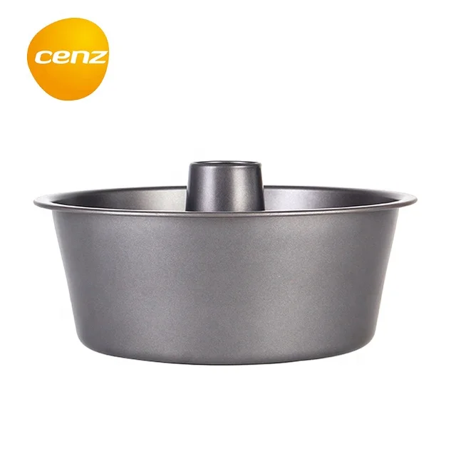Fluted Tube Bundt Cake Pan Carbon Steel Pound Cake Mould Nonstick Coating Round Cake Mold Deep Baking Tray Bakery Commercial Use