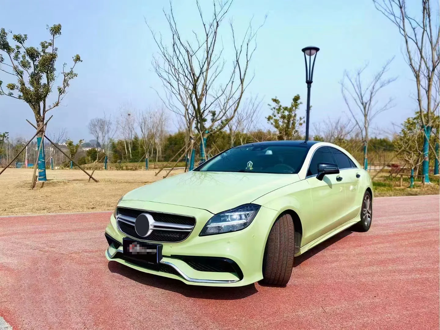 W218 Bodykit Rear Spoiler Side Skirt Front Lip Upgrade CLS63 AMG Bodykit For Mercedes BenZ CLS W218 2015 2016 2017 2018